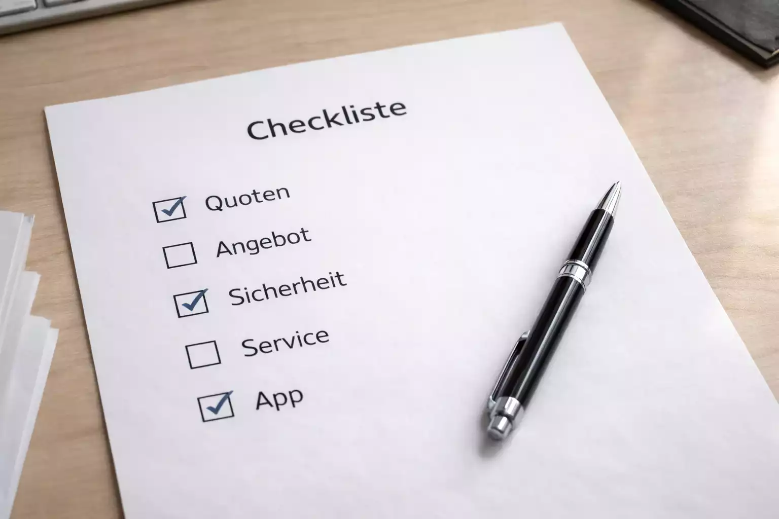 Checkliste mit Bewertungskriterien für Wettanbieter