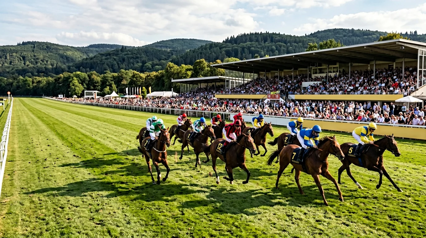 Rennbahn Iffezheim bei Baden-Baden beim Großen Preis von Baden